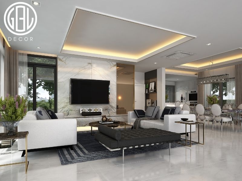Thi công nội thất phòng khách Cần Thơ